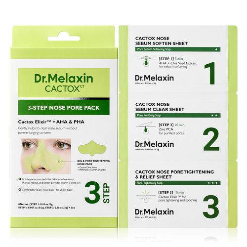 CACTOX 3-Step Nose Mask Pack